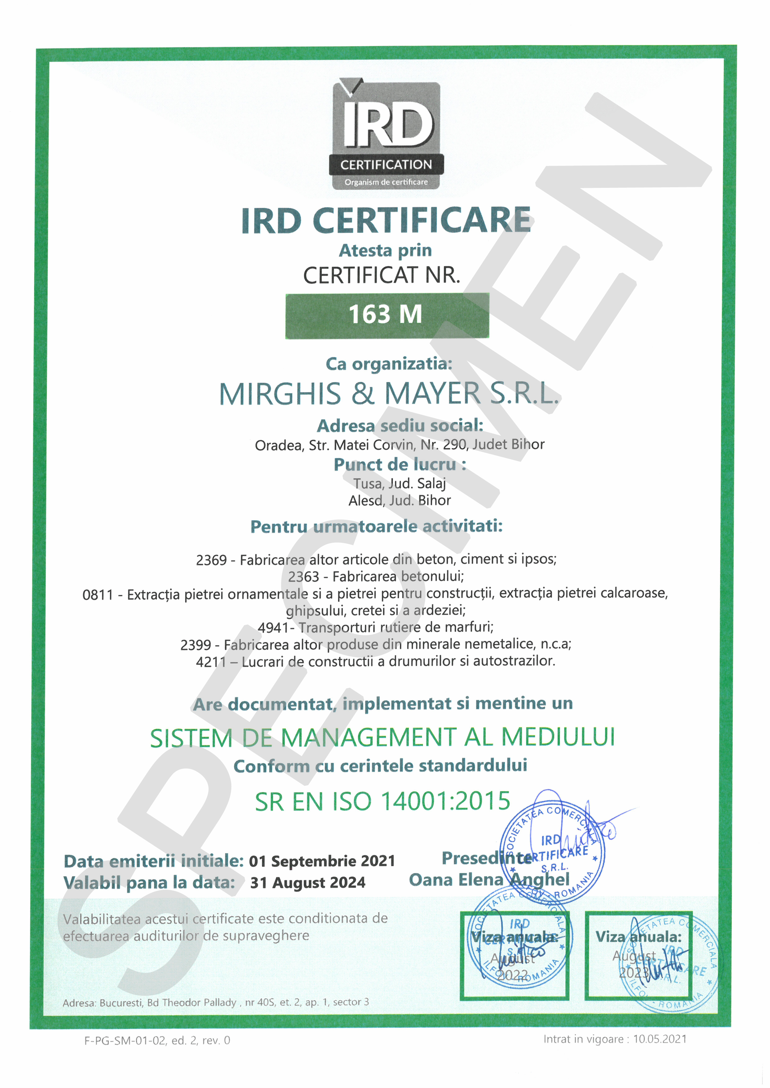 Certificate ISO Mirghis&Mayer SRL_viza aug.23-2